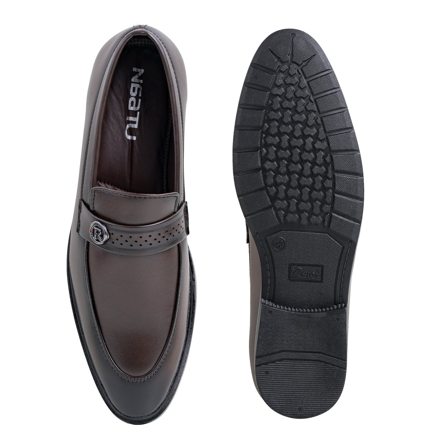 Men's Formal Pull-On Shoes (Brown)