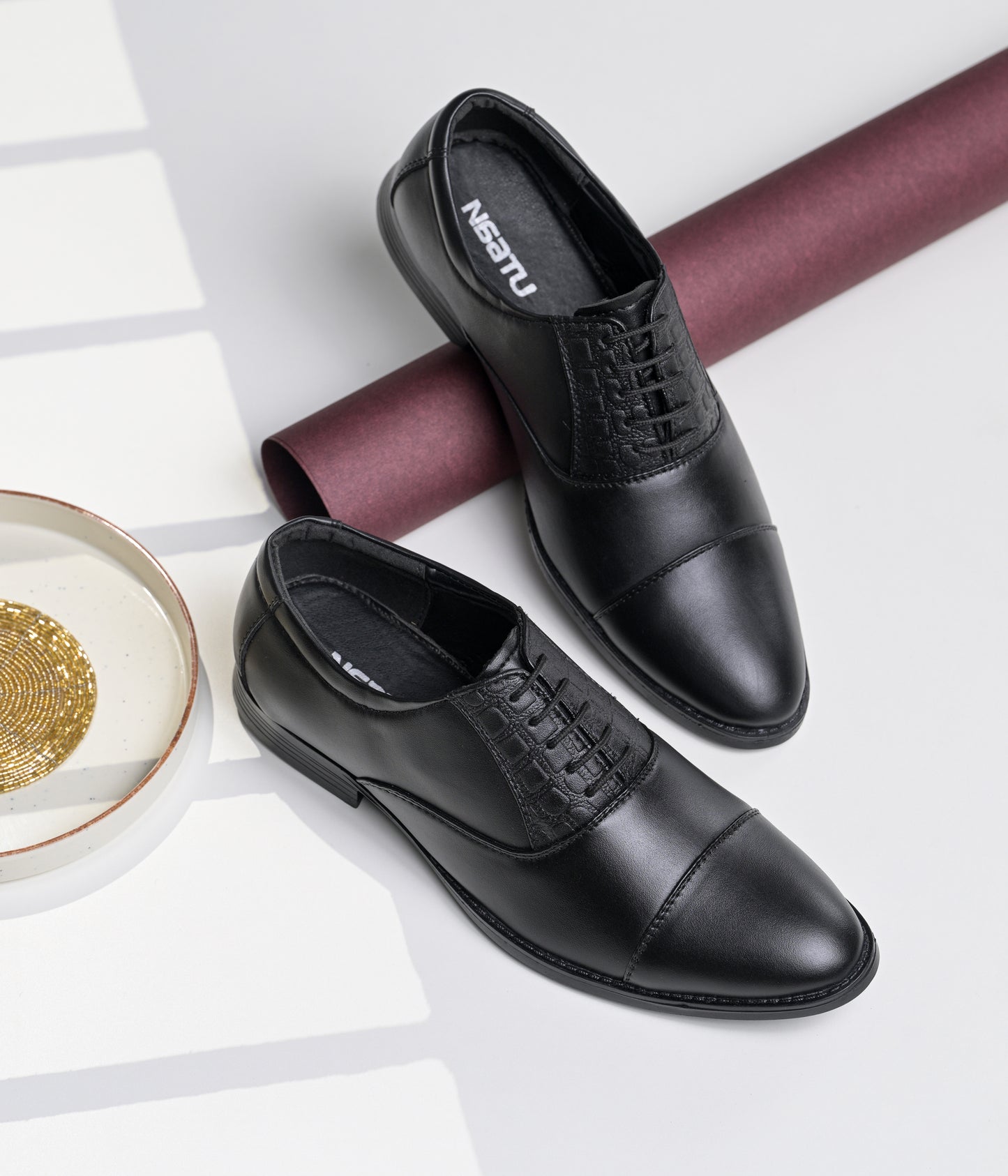 Men's Oxford Formal Lace Up Shoes (Black)