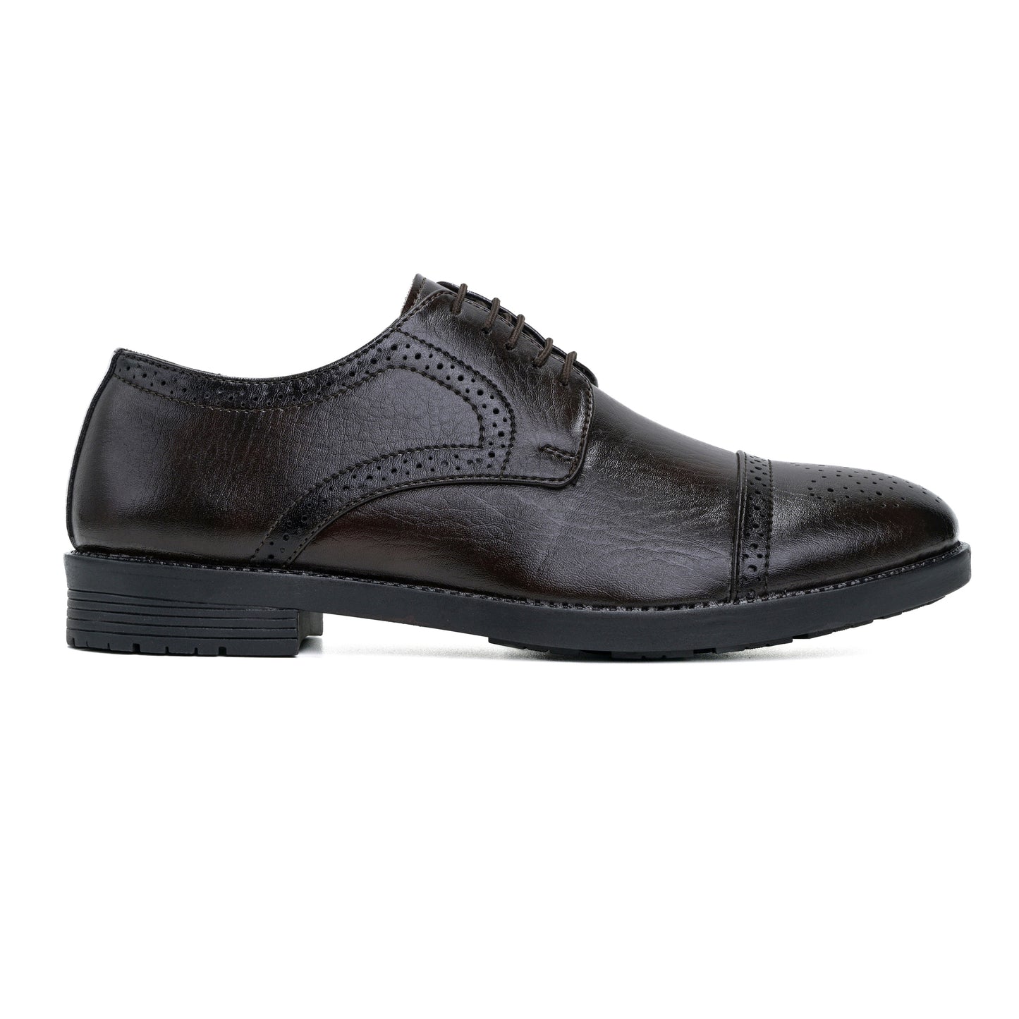 Formal Brogue Tpr Lace Up Shoes (Brown)