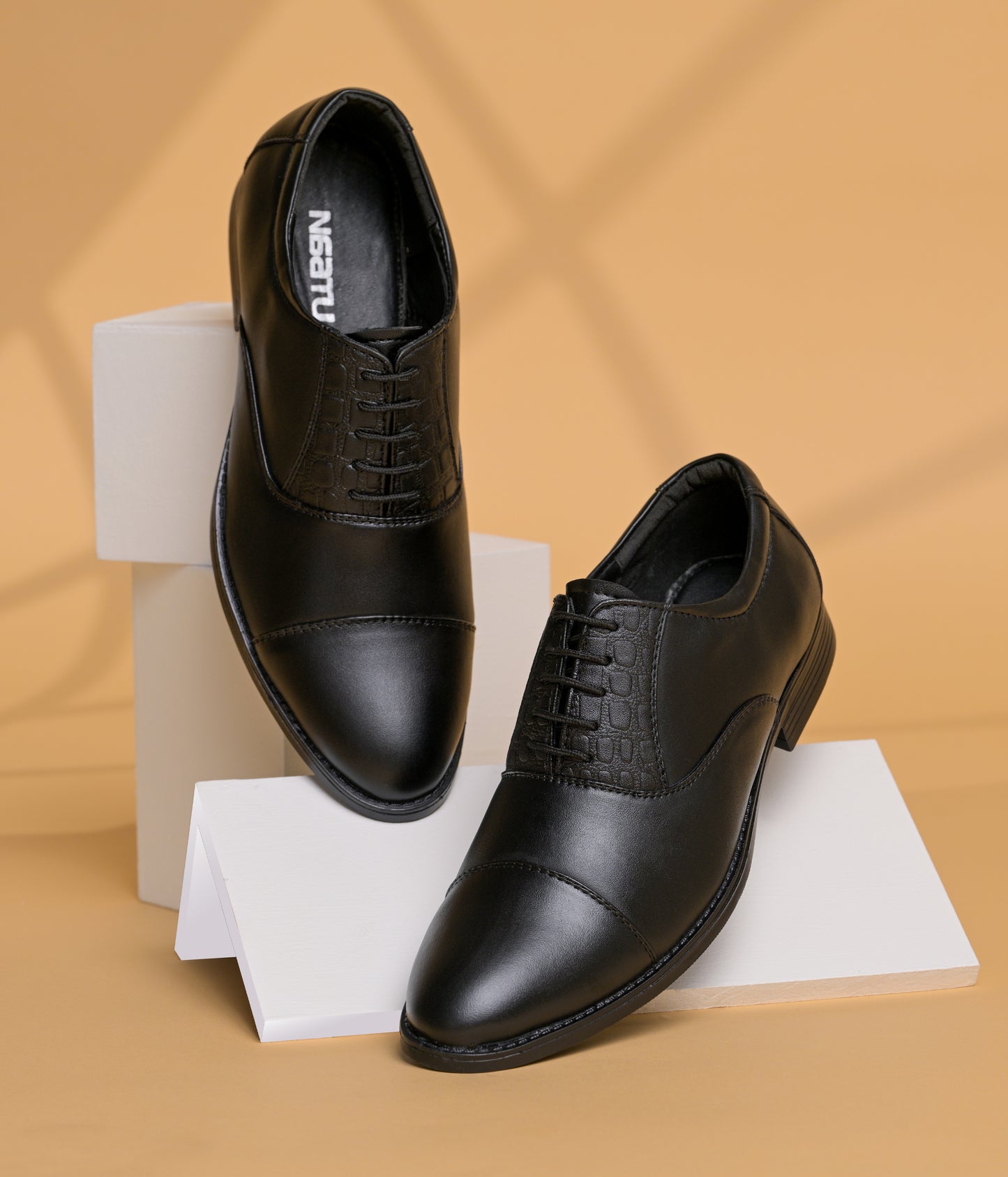 Men's Oxford Formal Lace Up Shoes (Black)