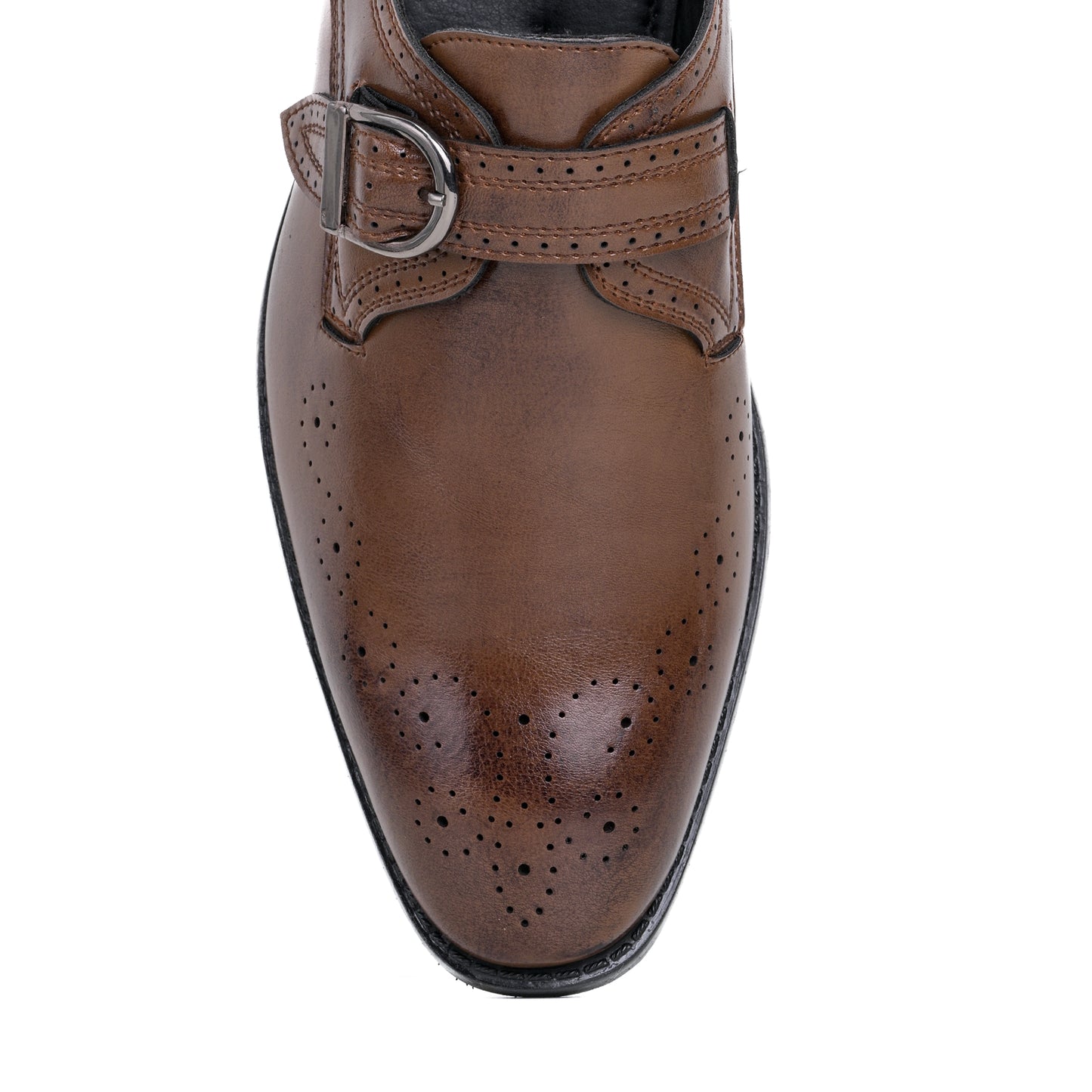 Naatu Formal Strap Shoes | Stylish Shoes for Men (Tan)
