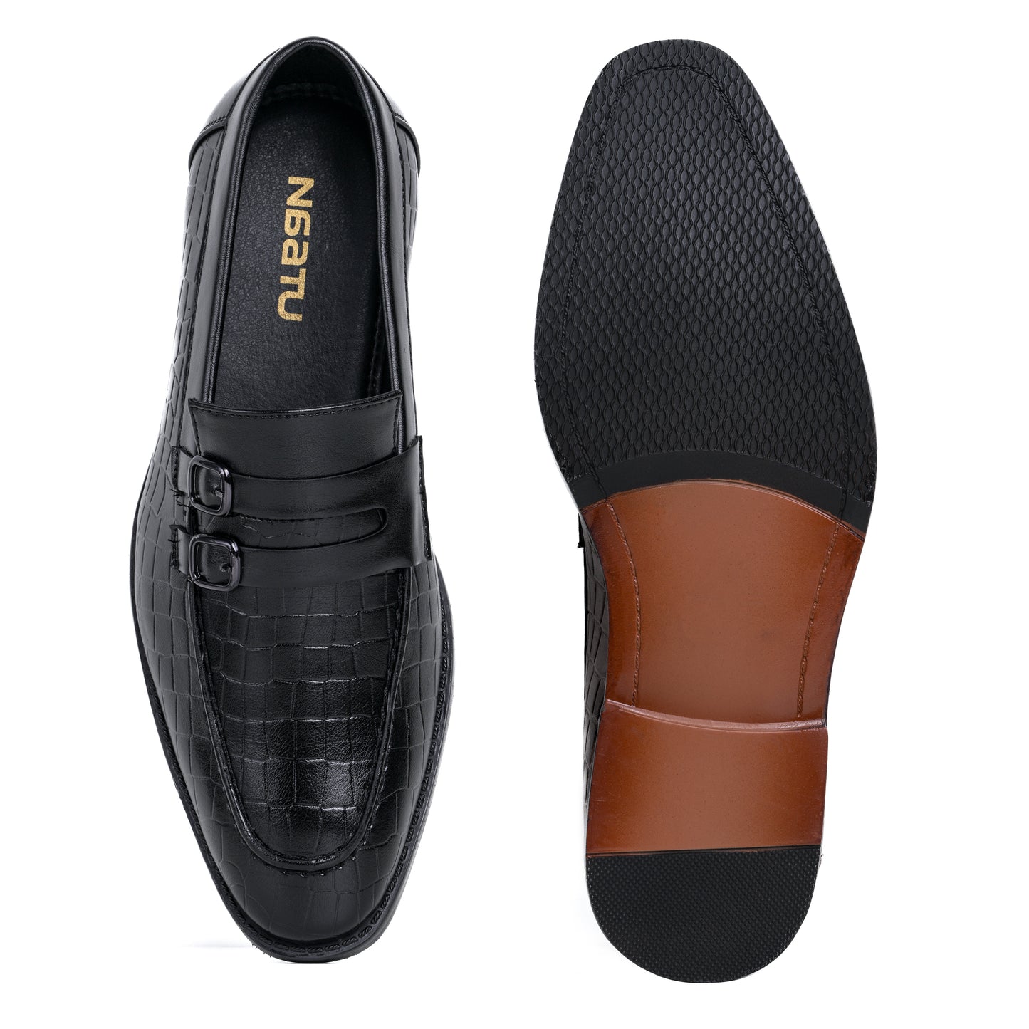 Naatu Slipon Shoes | Stylish Shoes for Men (Black)