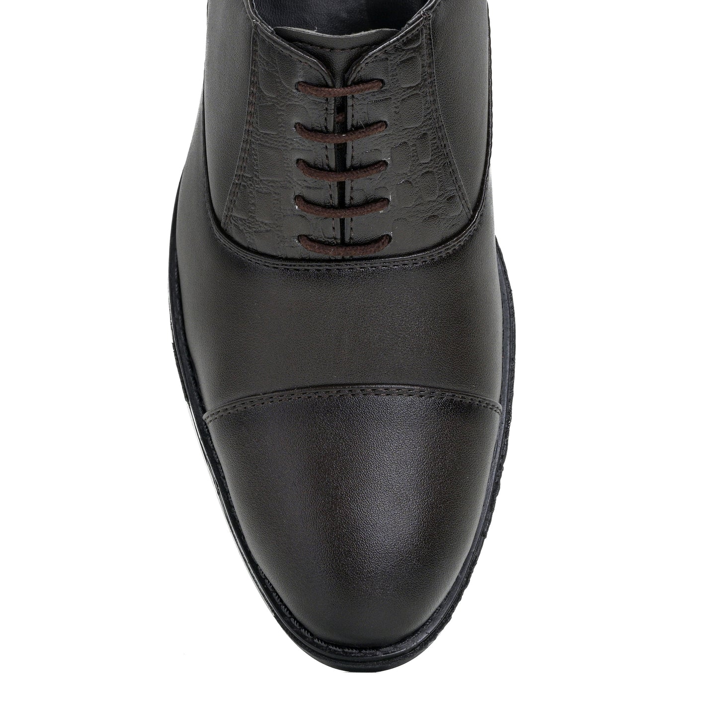 Men's Oxford Formal Lace Up Shoes (Brown)