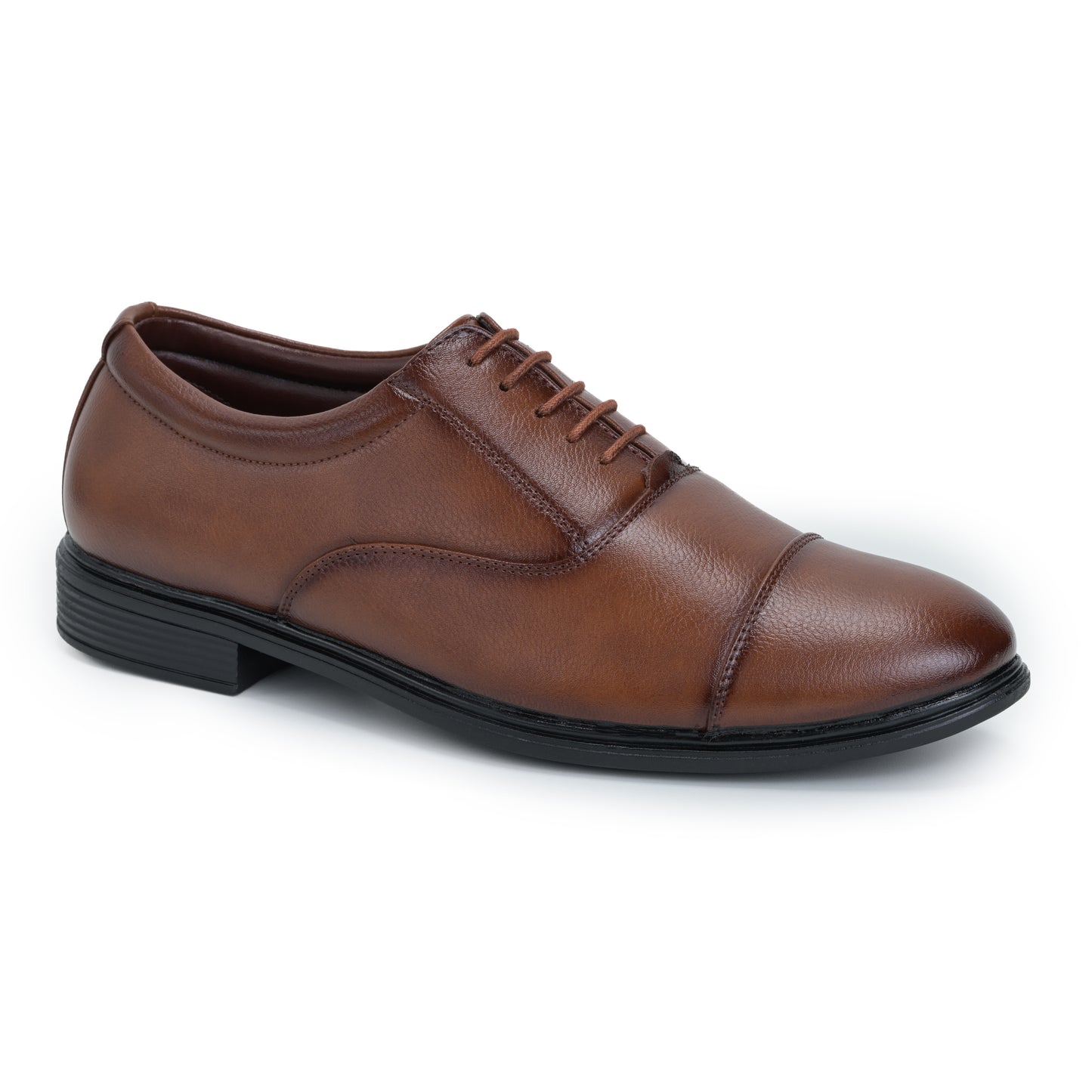 NAATU Men's Formal Lace Up Shoes (Tan)