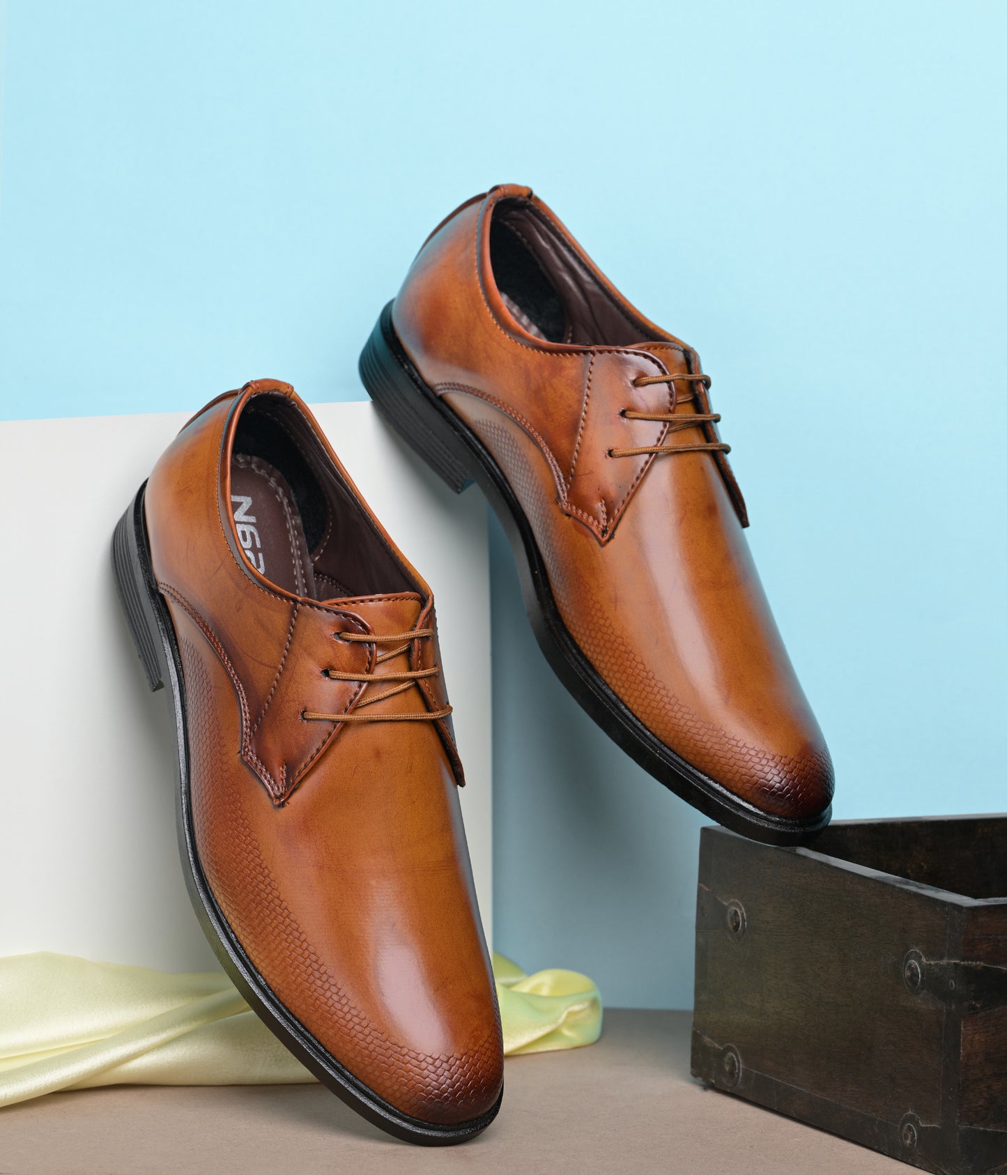 Naatu Men's Formal Lace Up Shoes for Office Meetings Daily Comfort Fashion Stylish Shoes for Men