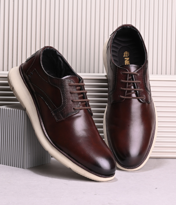 NAATU 'Kapps 175' Men's Lace Up Shoes (Brown)