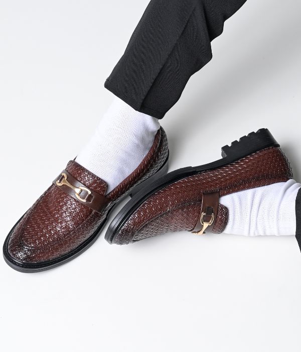 Men's Formal Pull-On Shoes (Brown)