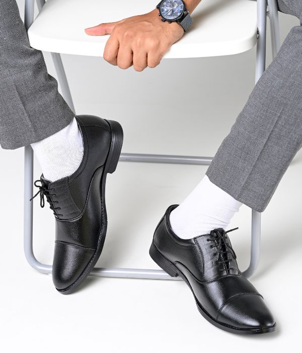 Men's Oxford Formal Lace Up Shoes (Black)