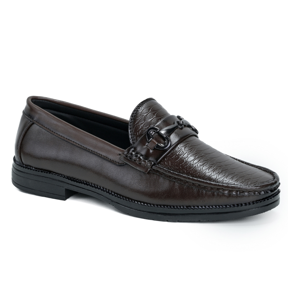 Men's Formal Pull-On Shoes (Brown)