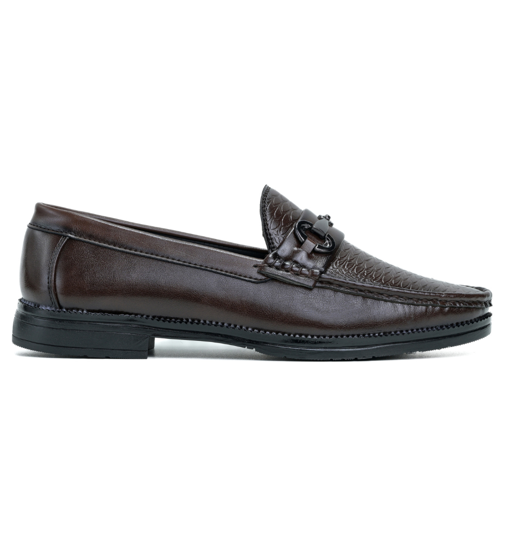 Men's Formal Pull-On Shoes (Brown)