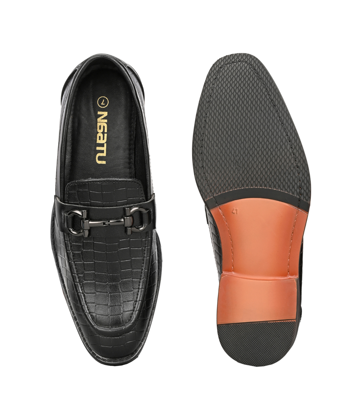 Naatu Slipon Shoes | Stylish Shoes for Men (Black)