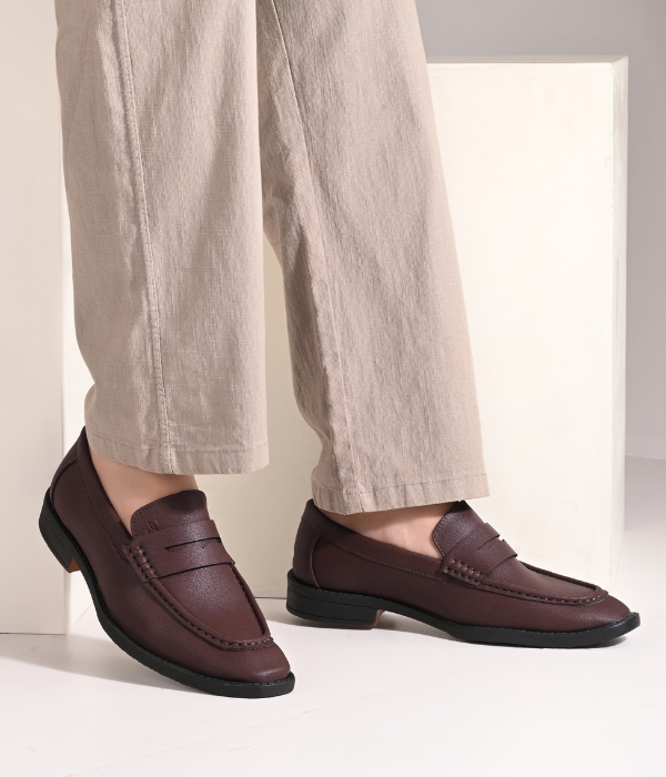 Naatu Premium Penny Loafer || Loafers for men (Brown)