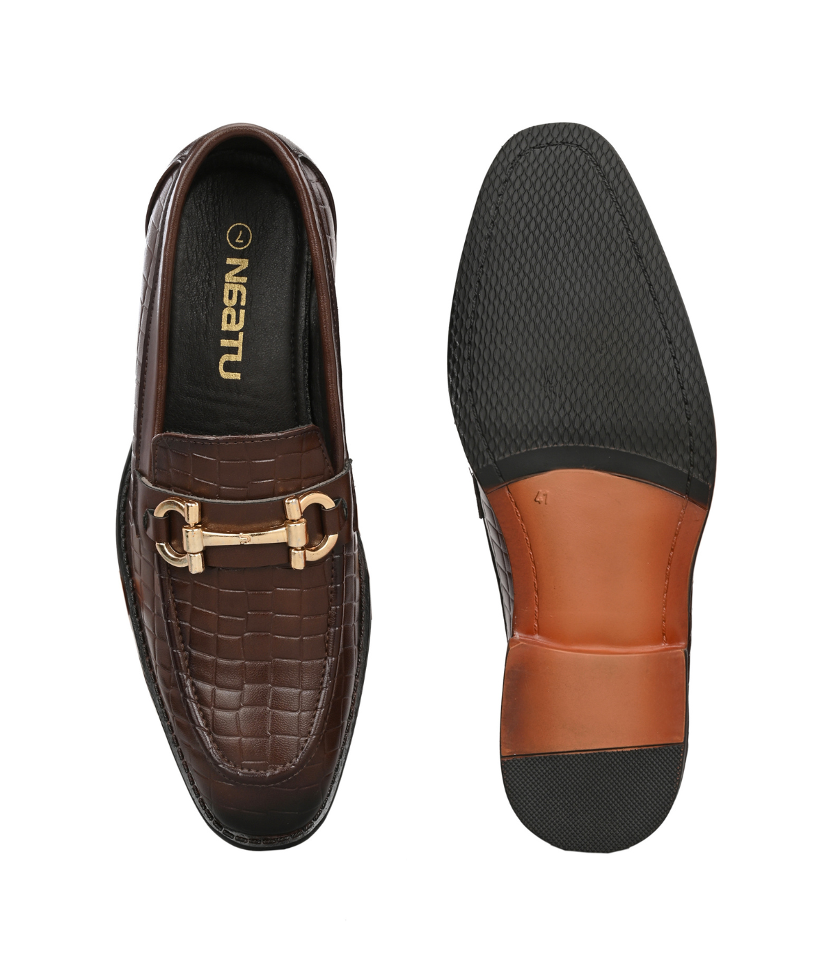 Naatu Slipon Shoes | Stylish Shoes for Men (D-Brown)
