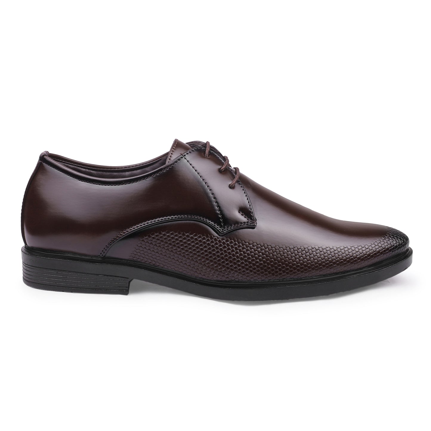 Naatu Men's Formal Lace Up Shoes | Stylish Shoes for Men (Brown)