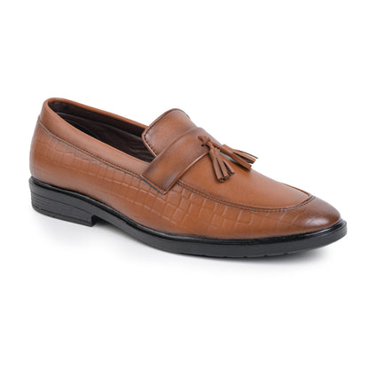 Naatu Men's Formal Pull-On Shoes (Tan)