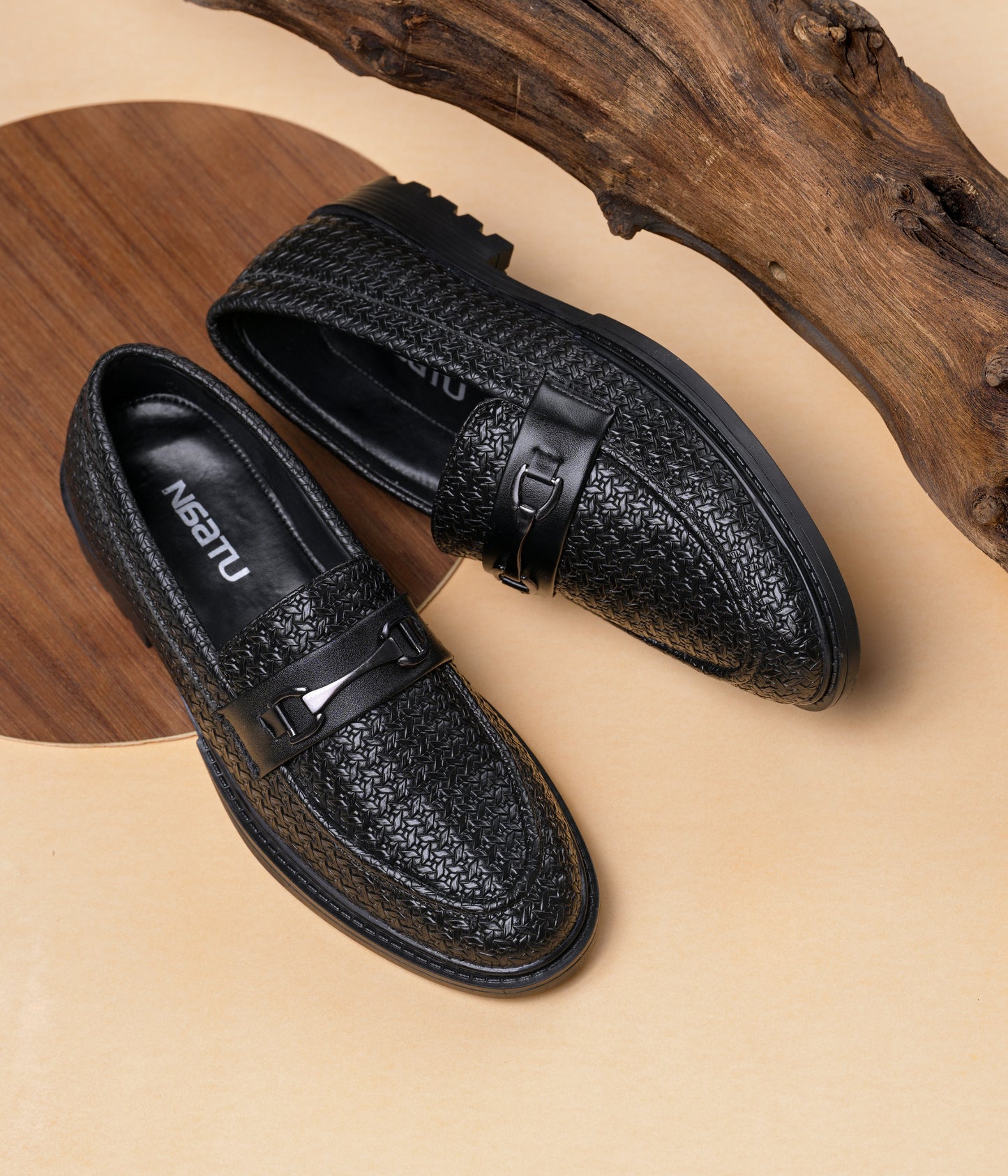Men's Formal Pull-On Shoes (Black)