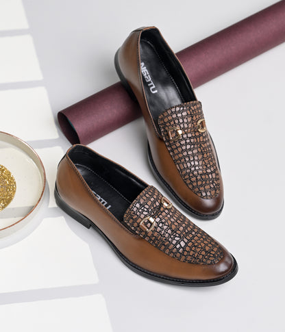 Men's Formal Pull-On Shoes (Tan)
