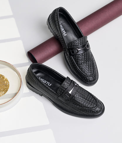 Men's Formal Pull-On Shoes (Black)