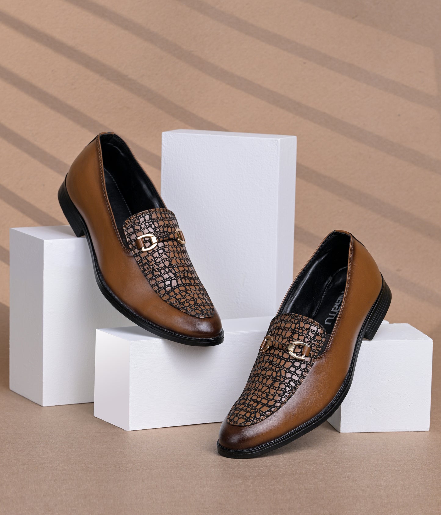 Men's Formal Pull-On Shoes (Tan)