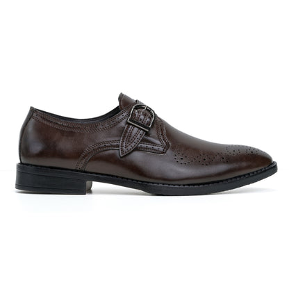 Naatu Formal Strap Shoes | Stylish Shoes for Men (Brown)