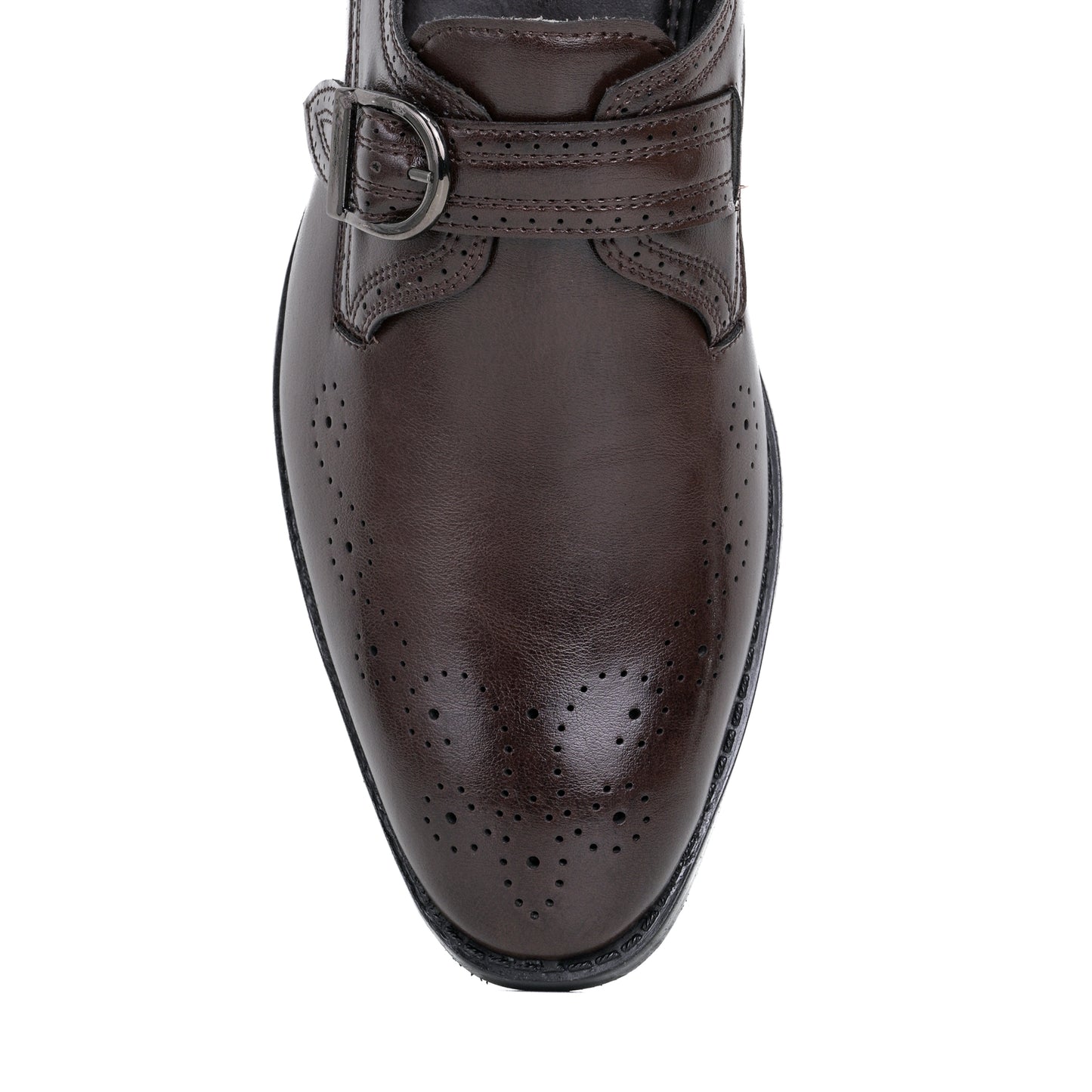 Naatu Formal Strap Shoes | Stylish Shoes for Men (Brown)