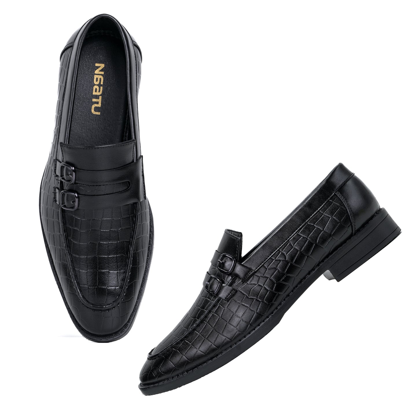 Naatu Slipon Shoes | Stylish Shoes for Men (Black)