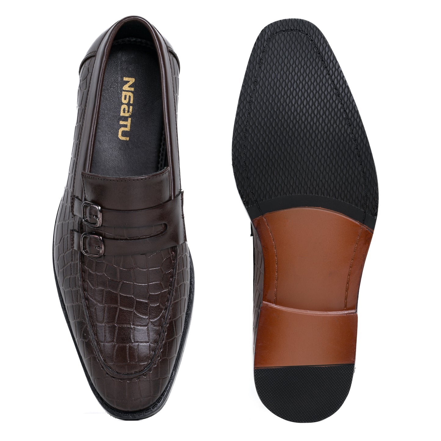 Naatu Slipon Shoes | Stylish Shoes for Men (Brown)