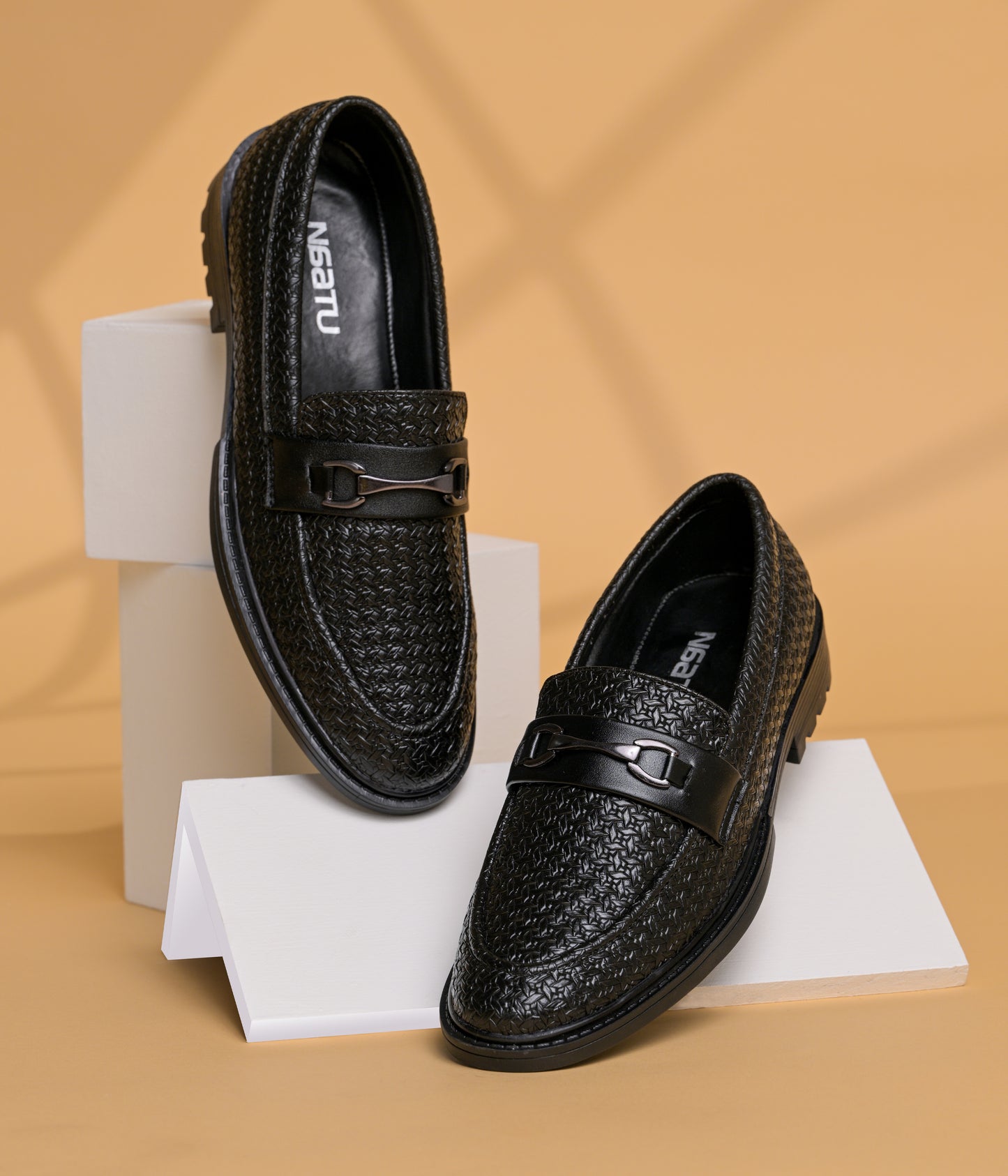 Men's Formal Pull-On Shoes (Black)