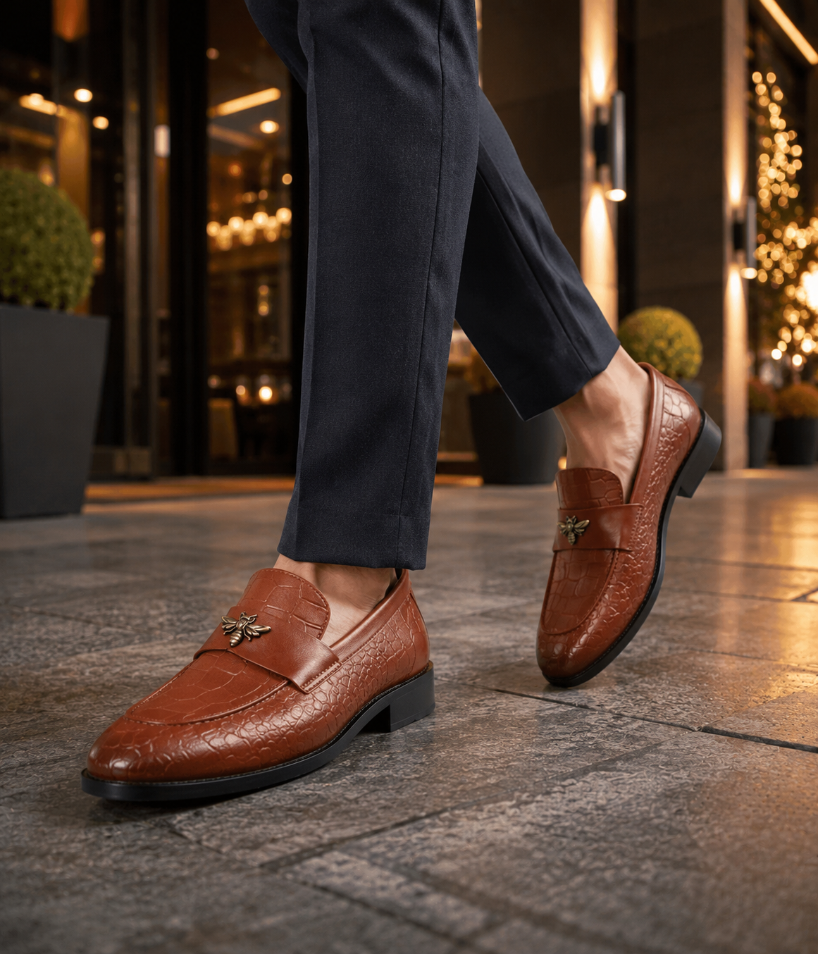 Naatu Slipon Shoes | Stylish Shoes for Men (TAN)