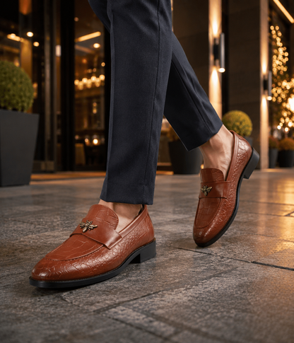 Naatu Slipon Shoes | Stylish Shoes for Men (TAN)