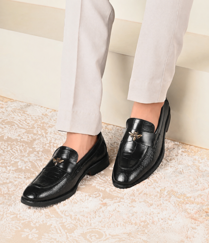 Naatu Slipon Shoes | Stylish Shoes for Men (Black)