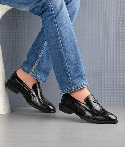 Naatu Slipon Shoes | Stylish Shoes for Men (Black)