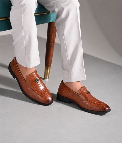 Naatu Slipon Shoes | Stylish Shoes for Men (TAN)