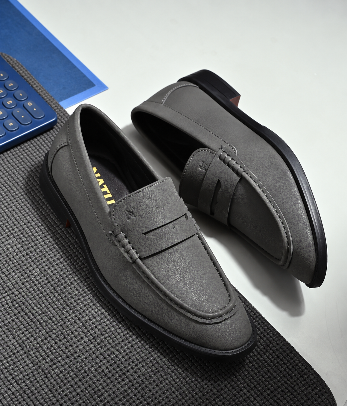 Naatu Premium Penny Loafer || Loafers for men (Grey)
