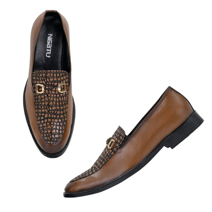Men's Formal Pull-On Shoes (Tan)