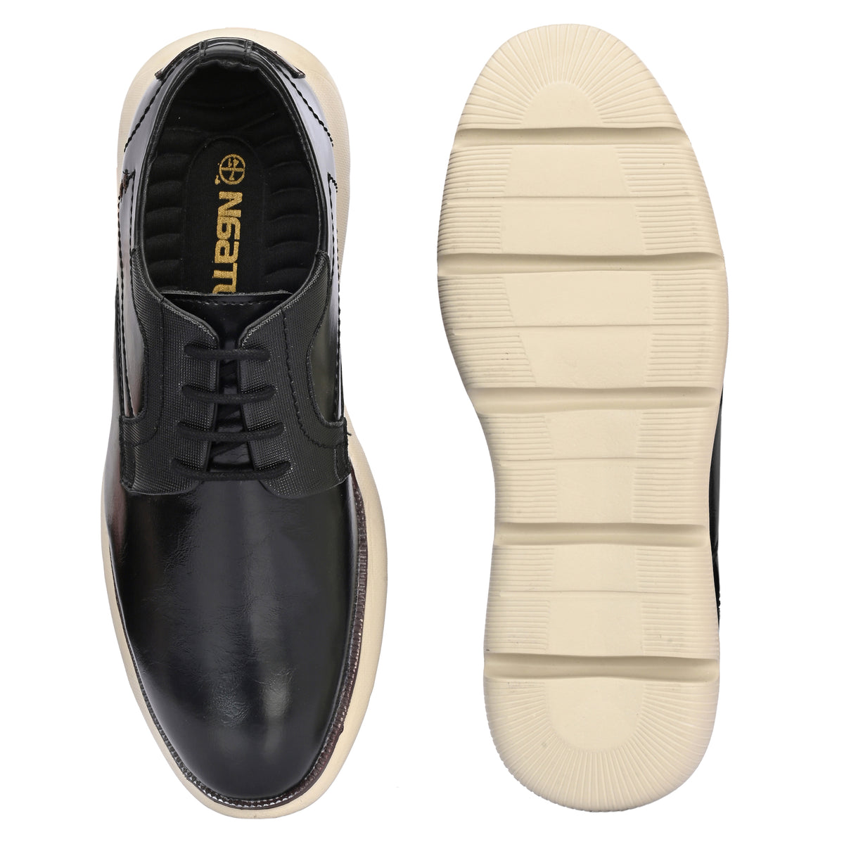 NAATU 'Kapps 175' Men's Lace Up Shoes (Black)