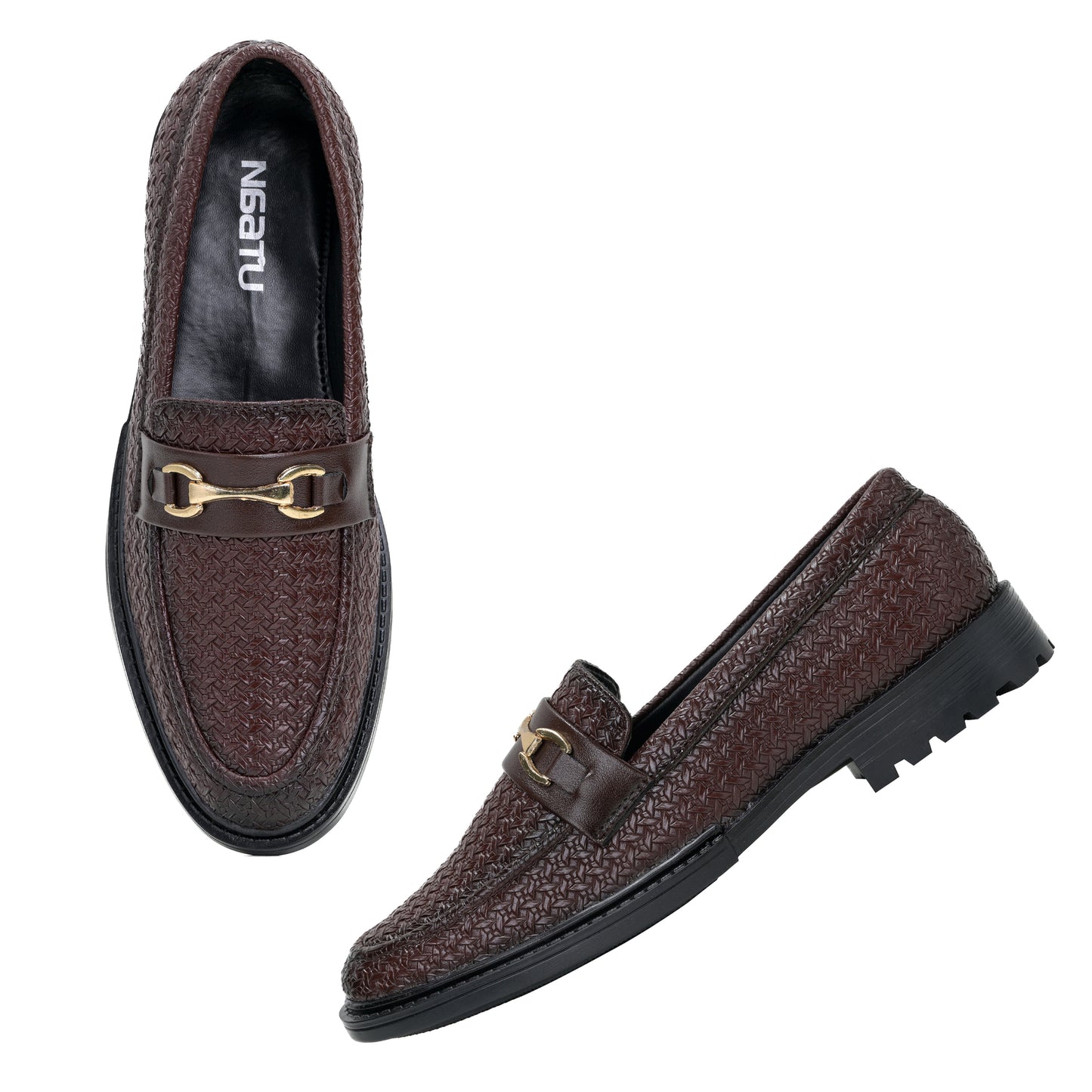 Men's Formal Pull-On Shoes (Brown)