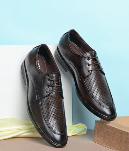 Naatu Men's Formal Lace Up Shoes for Office Meetings Daily Comfort Fashion Stylish Shoes for Men