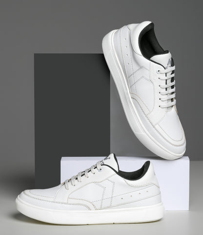 Naatu White Streeter Sneakers
