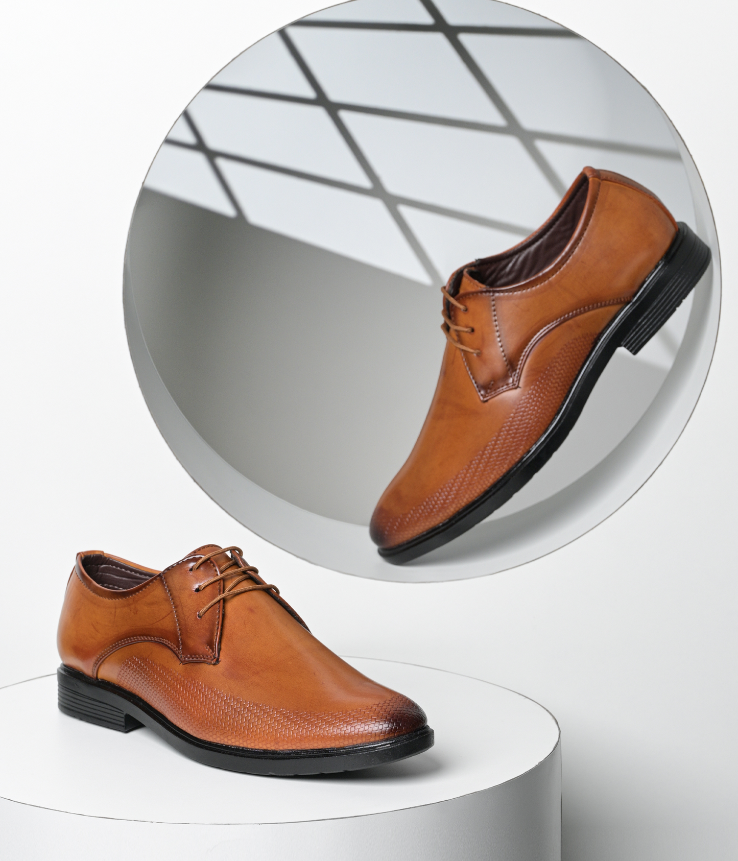 Naatu Men's Formal Lace Up Shoes for Office Meetings Daily Comfort Fashion Stylish Shoes for Men