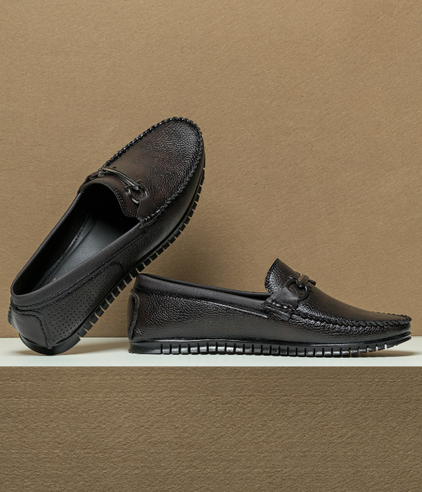 Naatu Men's Loafers | Stylish Loafers for Men (Brown)