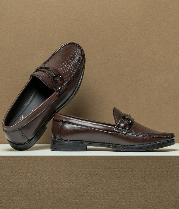 Men's Formal Pull-On Shoes (Brown)
