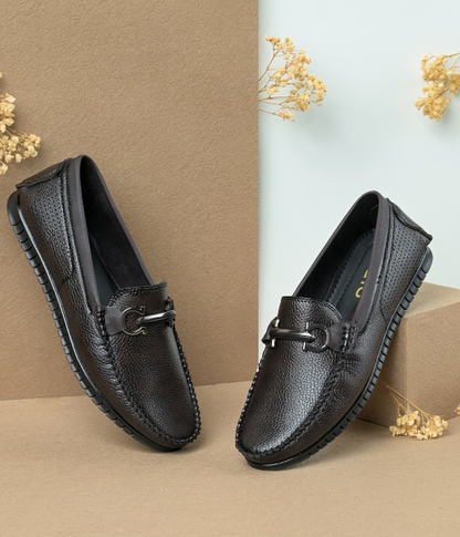 Naatu Men's Loafers | Stylish Loafers for Men (Brown)