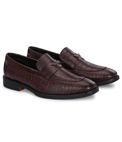 Naatu Slipon Shoes | Stylish Shoes for Men (Brown)