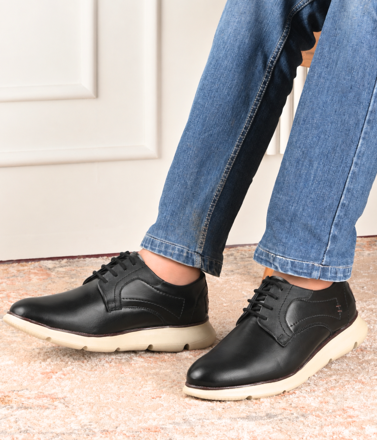 NAATU 'Kapps 175' Men's Lace Up Shoes (Black)
