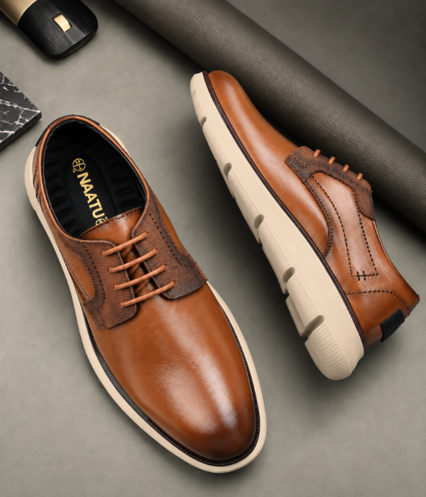 NAATU 'Kapps 175' Men's Lace Up Shoes (Tan)