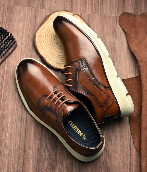 NAATU 'Kapps 175' Men's Lace Up Shoes (Tan)