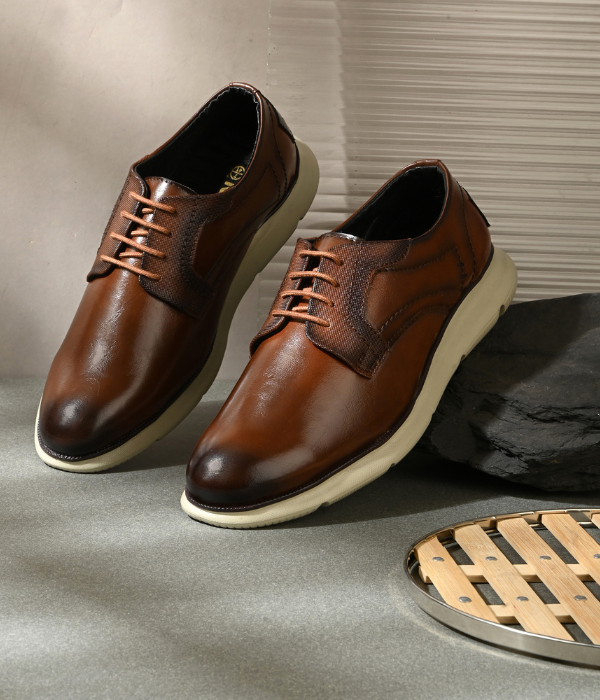 NAATU 'Kapps 175' Men's Lace Up Shoes (Tan)