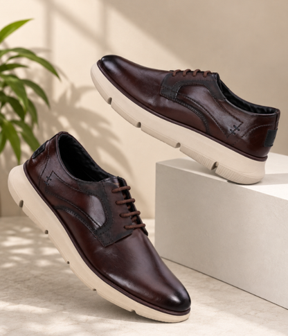 NAATU 'Kapps 175' Men's Lace Up Shoes (Brown)