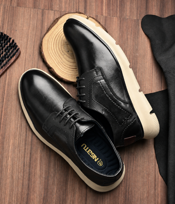 NAATU 'Kapps 175' Men's Lace Up Shoes (Black)